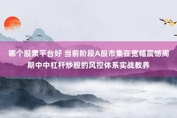 哪个股票平台好 当前阶段A股市集在宽幅震憾周期中中杠杆炒股的风控体系实战教养